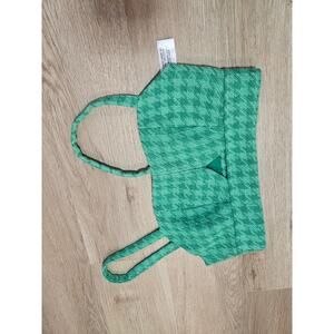 Womens green keyhole tank zipper back crop cropped top spaghetti strap